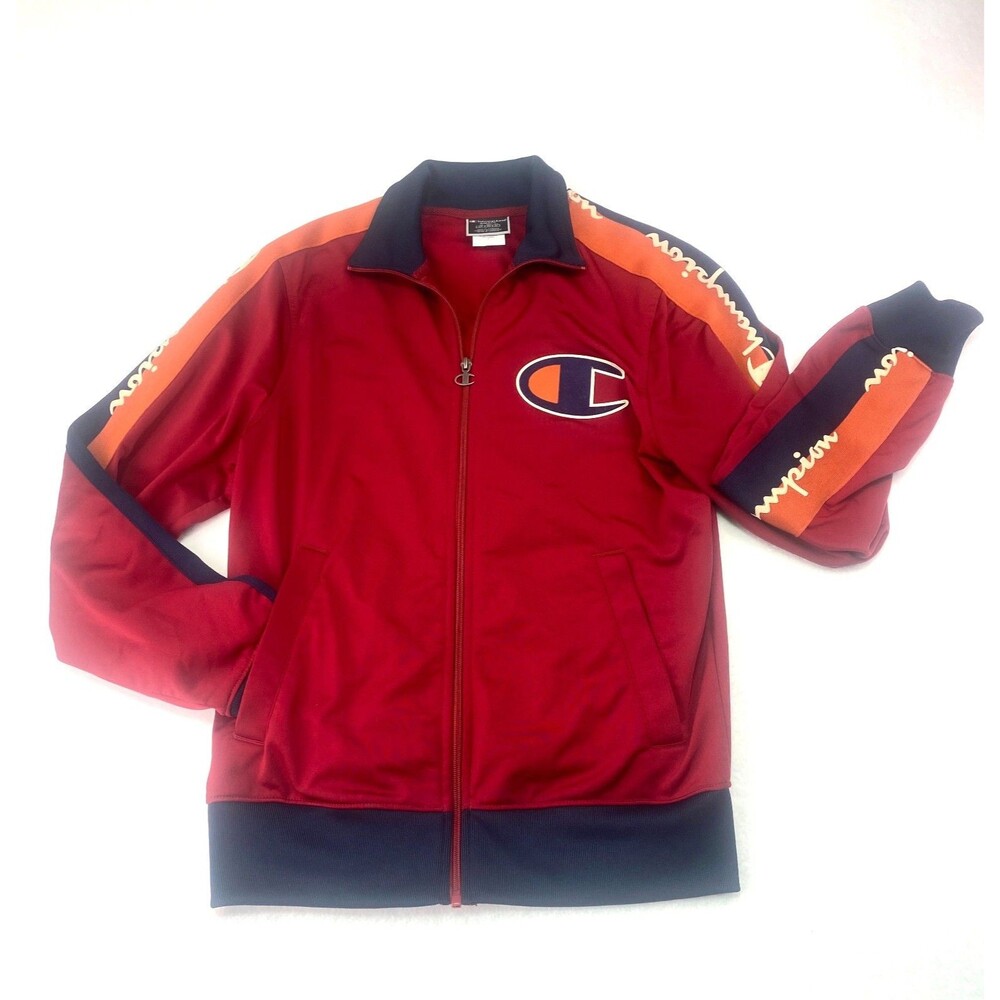 Champion Big C Men's Tricot Jacket Logo Taping Size Small